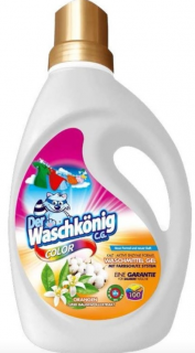 WaschKönig Color prací gel s extraktem z pomeranče a bavlny 100 dávek, 3 l
