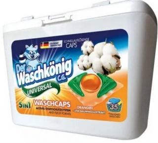 Waschkönig Universal kapsle na praní s extraktem z pomeranče a bavlny 35 ks  - originál z Německa