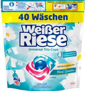 Weisser Riese Universal Trio Caps Aromaterapie s vůní lotosového květu 40 dávek