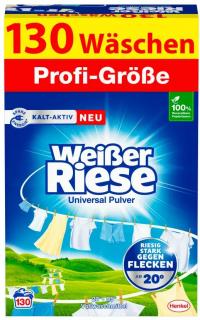 Weisser Riese Univerzální prací prášek 130 dávek, 7,15 Kg  - originál z Německa
