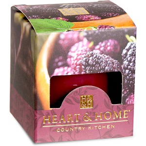 Heart &amp; Home Svíčka bez obalu - Šťavnaté moruše (52g) (Heart &amp; Home)