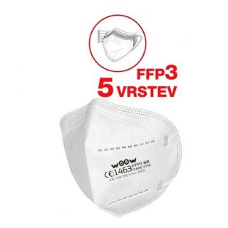 Respirátor FFP3 NR - PROTECTIVE MASK CARE0750 (5 vrstev) 1ks (WOOW )