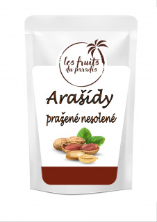 Arašídy pražené nesolené 38/42 1 kg LES FRUITS DU PARADIS