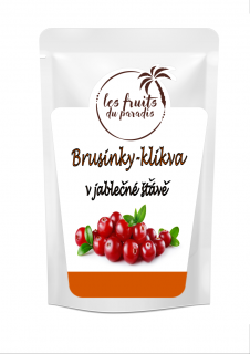 Brusinky (klikva) slazené jablečnou šťávou 1 kg LES FRUITS DU PARADIS