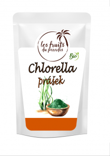 Chlorella prášek sprejové sušení BIO 125 g LES FRUITS DU PARADIS