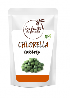 Chlorella tablety 500 mg BIO 1 kg LES FRUITS DU PARADIS