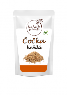 Čočka hnědá Bio 500 g LES FRUITS DU PARADIS