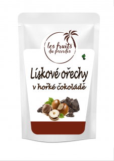Lískové ořechy v hořké čokoládě 100 g LES FRUITS DU PARADIS