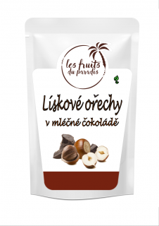 Lískové ořechy v mléčné čokoládě 500 g LES FRUITS DU PARADIS