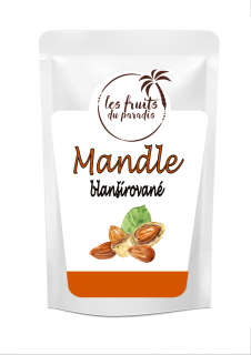 Mandle blanšírované 1 kg LES FRUITS DU PARADIS