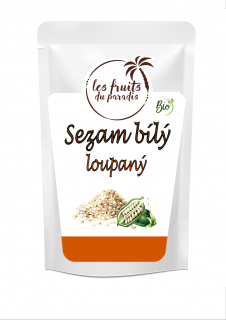 Sezam bílý loupaný BIO 500 g LES FRUITS DU PARADIS