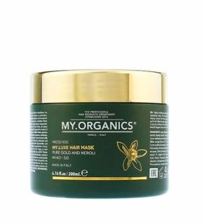 My.Organics My.Luxe Hair Mask Pure Gold And Neroli pH 4.0 - 5.0 exkluzivní přírodní maska se zlatem a neroli 200 ml