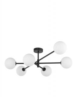 TK Lighting - Stropní lampa Sarius Black 6
