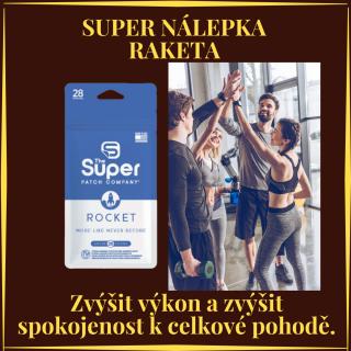 Super nálepka raketa- Super patch Rocket Jen pro muže 28 ks balení na měsíc