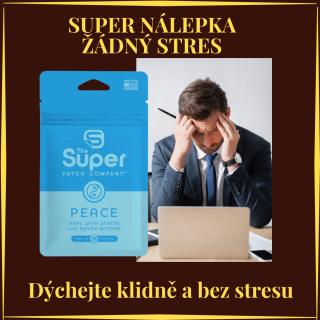 Super nálepka Stres - Super Patch Peace 28 ks balení na měsíc