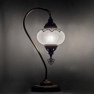 Krásy Orientu Osmanská orientální stolní lampa Ottoman - Swan - ø skla 16 cm