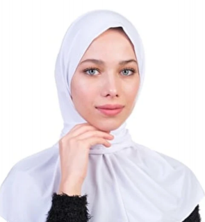 Krásy Orientu Šátek Hijab Reem - bílý (na zapínání)