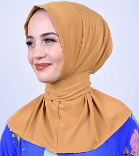 Krásy Orientu Šátek Hijab Reem - hořčicový (na zapínání)