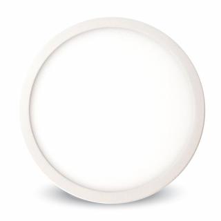 V-TAC LED panel stropní 12W - IP20-přisazený kulatý Barevná teplota (К): Neutrální bílá 4000K