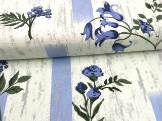 Plátno DOMESTIK 145/27809-4 polní květy-modré šíře 220cm / METRÁŽ NA MÍRU