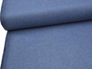 Tkanina OXFORD LINEN 200 (L83 modrá INDIGO)-160cm / METRÁŽ NA MÍRU Ceník: METRÁŽ: od 1 metrů