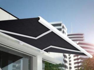 Tkanina TENDA SOLE RIMINI 220 (192 černá BLACK)-140cm / METRÁŽ NA MÍRU