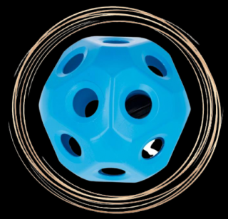 Balon na seno Kerbl, 40 cm - modrý, 40cm x díry 60mm