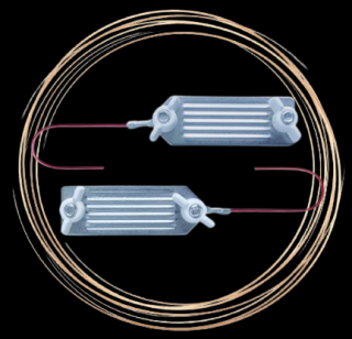 Propojovací kabel na pásku elektrických ohradníků, 60 cm, nerez