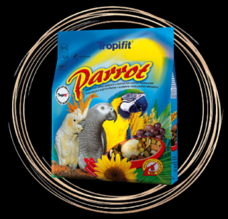 Tropifit Parrot, velký papoušek – směs na bázi vybraných přírodních složek, 1 kg