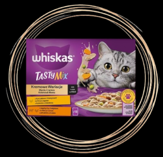 Whiskas kapsa Tasty mix Creamy 12x85g