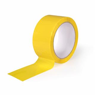 Balící lepící páska 25mm x 66m - žlutá (Balící lepící pásky - BOPP akryl)