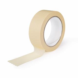 Maskovací lepící páska 30 mm x 50 m - hot-melt (60°C) (Maskovací lepící pásky - impregrovaný krepový papír, hot-melt)