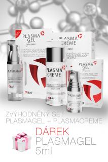 Zvýhodněný set Plasmagel 30 ml + Plasmacreme 30 ml  + Dárek (1x Plasmagel 5 ML ZDARMA)