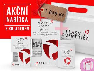 Zvýhodněný set PLASMAGEL 5 ML, PLASMACREME 30 ML + FUTURECOLL 60 lyofylizovaných kostiček (Dárek kosmetická taštička ZDARMA)