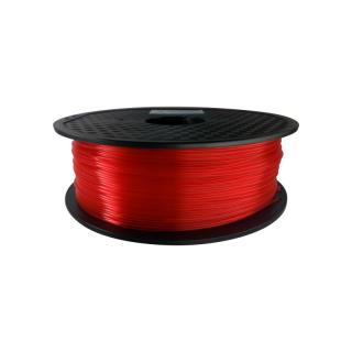 Tisková struna (Filament) Plastifico PLA transparentní 1,75mm Barva: červená, materiál: PLA, velikost balení: 1 kg