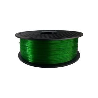 Tisková struna (Filament) Plastifico PLA transparentní 1,75mm Barva: Zelená, materiál: PLA, velikost balení: 1 kg
