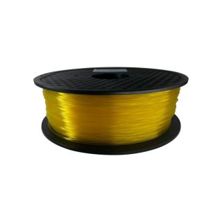 Tisková struna (Filament) Plastifico PLA transparentní 1,75mm Barva: žlutá, materiál: PLA, velikost balení: 1 kg