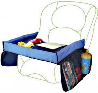 Mobilní stolek do auta modrý
