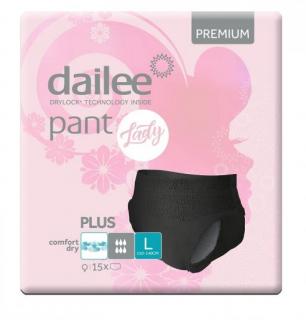 Dailee Pants Premium Plus Lady L Black 15 ks