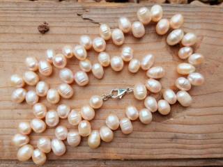 Filipínské perly - náhrdelník 47,5 cm, Ag