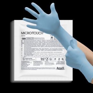 MICRO-TOUCH® Sterilní vyšetřovací nitrilové rukavice (pár) Velikost: L