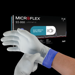 MICROFLEX® 93-868 - Nitrilové vyšetřovací rukavice pro vysoká rizika Velikost: S