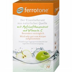 Ferrotone® ŽELEZO - jablko s vitamínem C 14denní balení