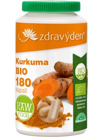 Zdravý den Kurkuma BIO 180 kapslí