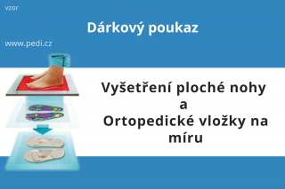 Dárkový poukaz na vyšetření chodidel + ortopedické vložky na míru