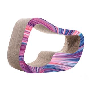 Škrabadlo pro kočky SHAPE L Colour Hloubka škrabadla: 30 cm, Motiv: Wavy