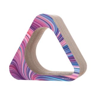 Škrabadlo pro kočky TRIANGLE Colour Hloubka škrabadla: 30 cm, Motiv: Wavy