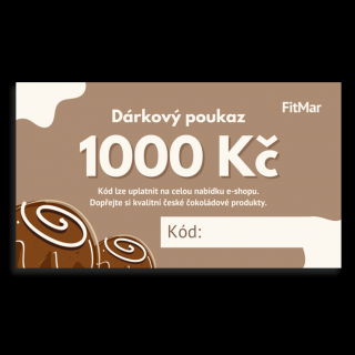 1000 Kč Dárkový poukaz – elektronický