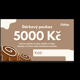 5000 Kč Dárkový poukaz – elektronický