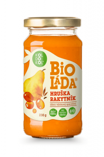 Bioláda rakytník a hruška 230g bio